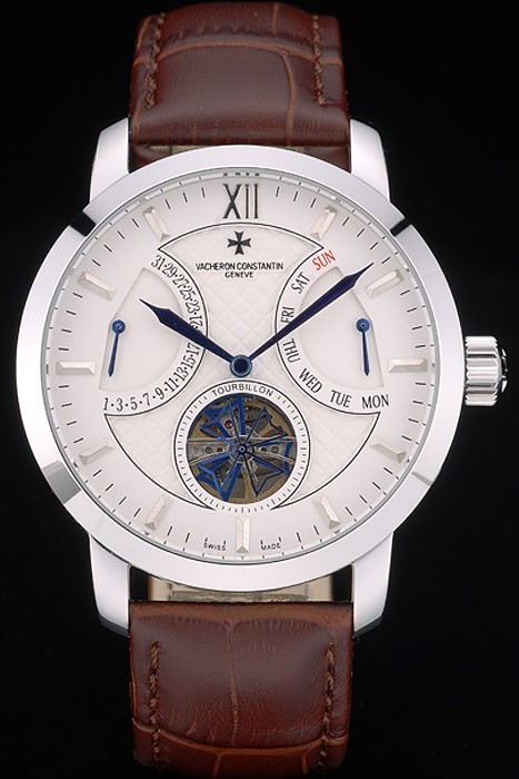 Vacheron Constantin Replique Montre 80228 en cuir de luxe